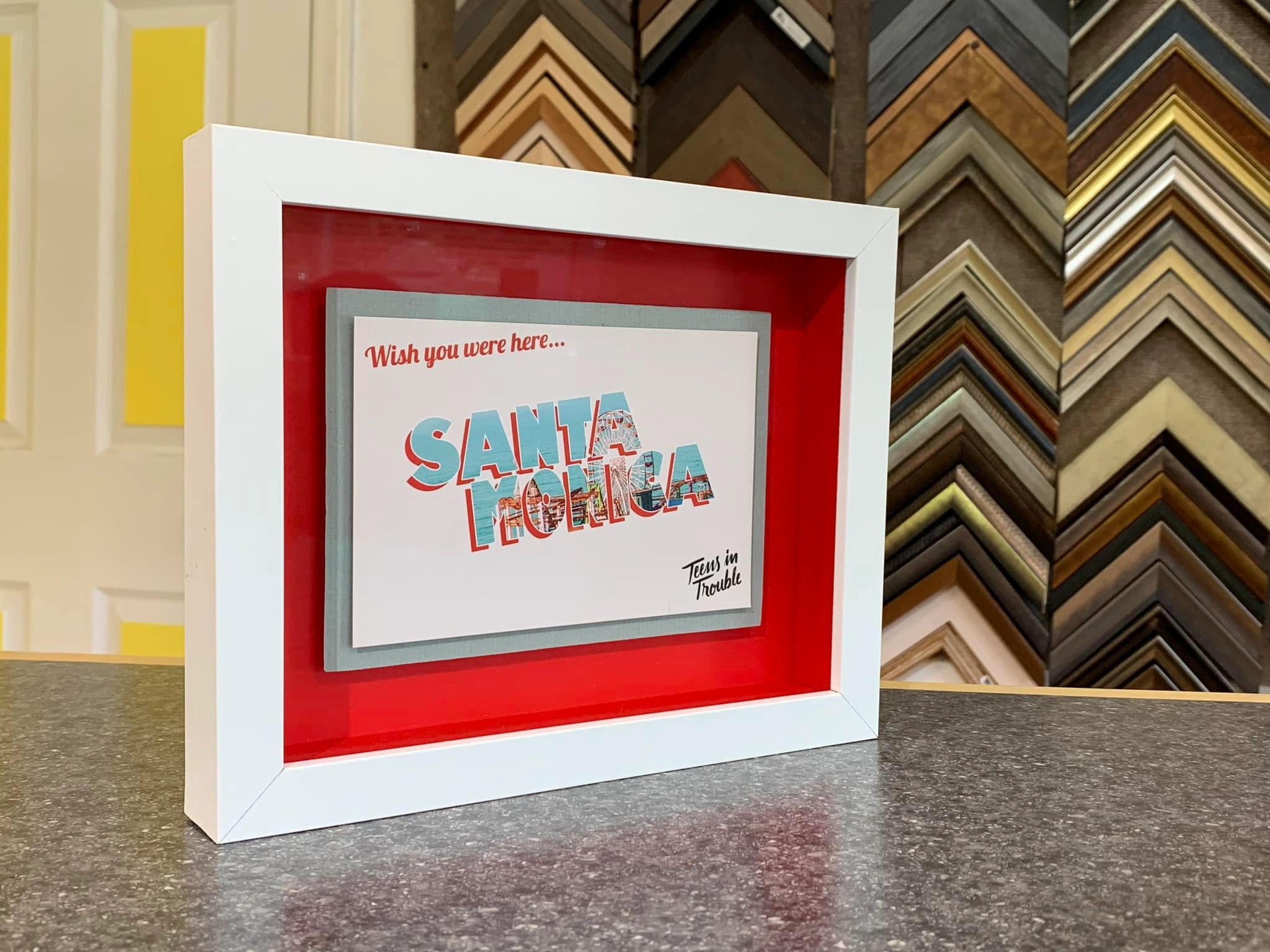 Custom framing samples and display